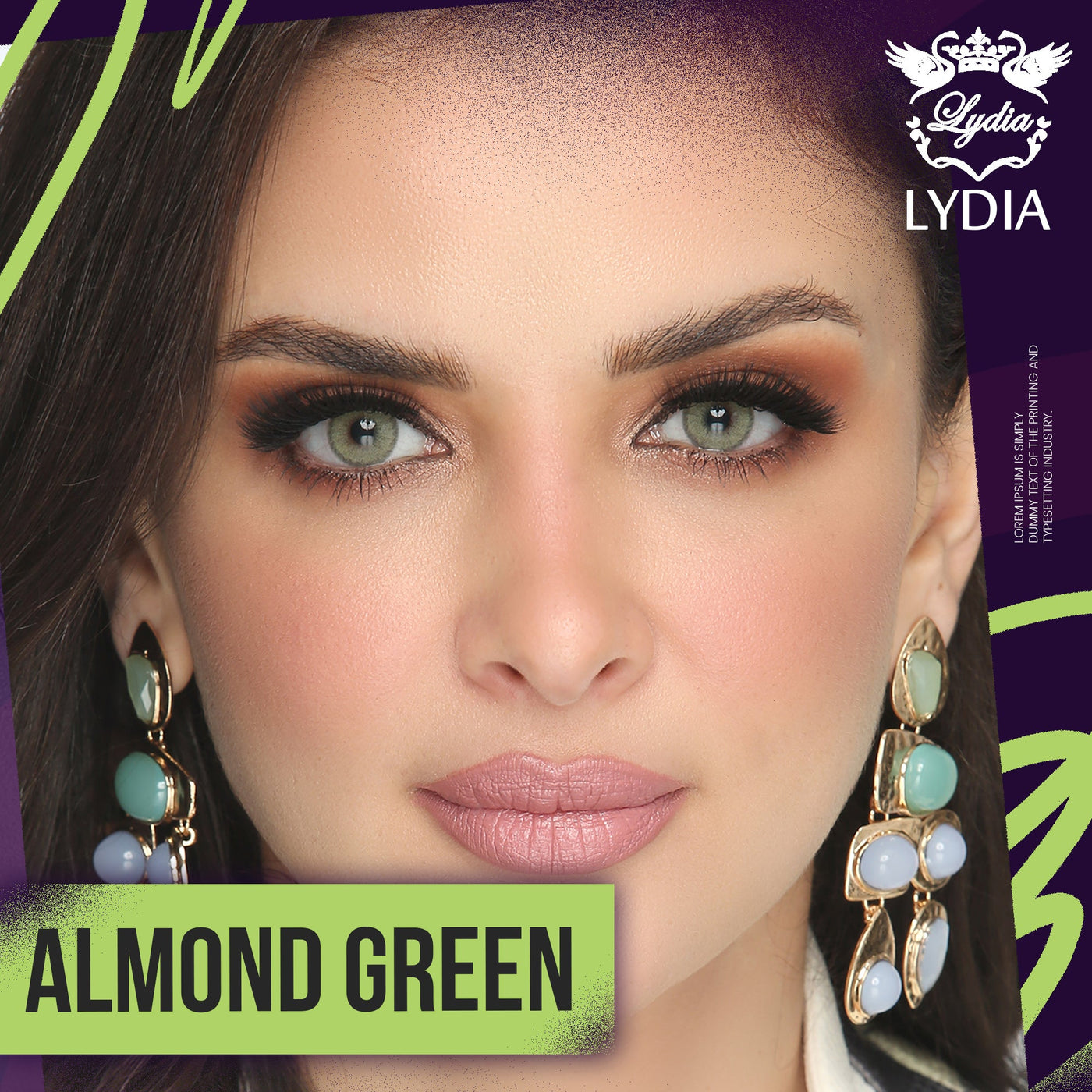 Lydia - Almond Green