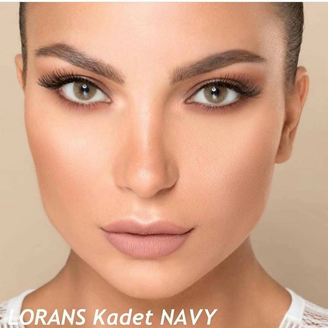 Lorans - Kadet Navy Colored Lenses  Green, Hazel Lorans Lenzy