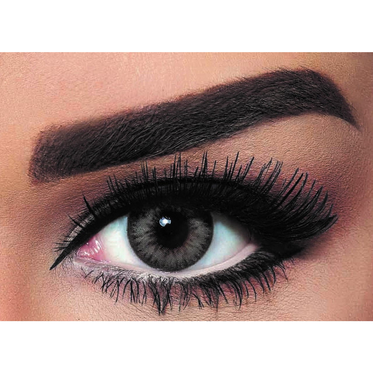 Bella - Diamond - Almond Gray Colored Lenses  Color_Grey, Grey Bella Lenzy