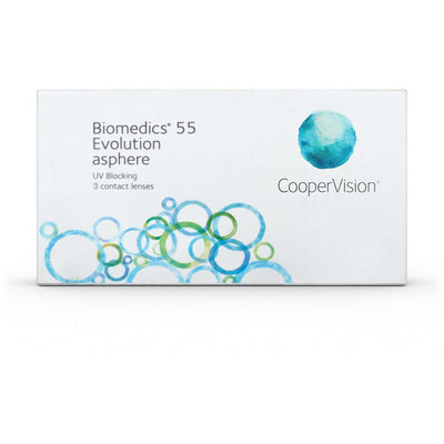 Biomedics - Box of 3 Clear lenses  1 Month, Spheric Biomedics Lenzy