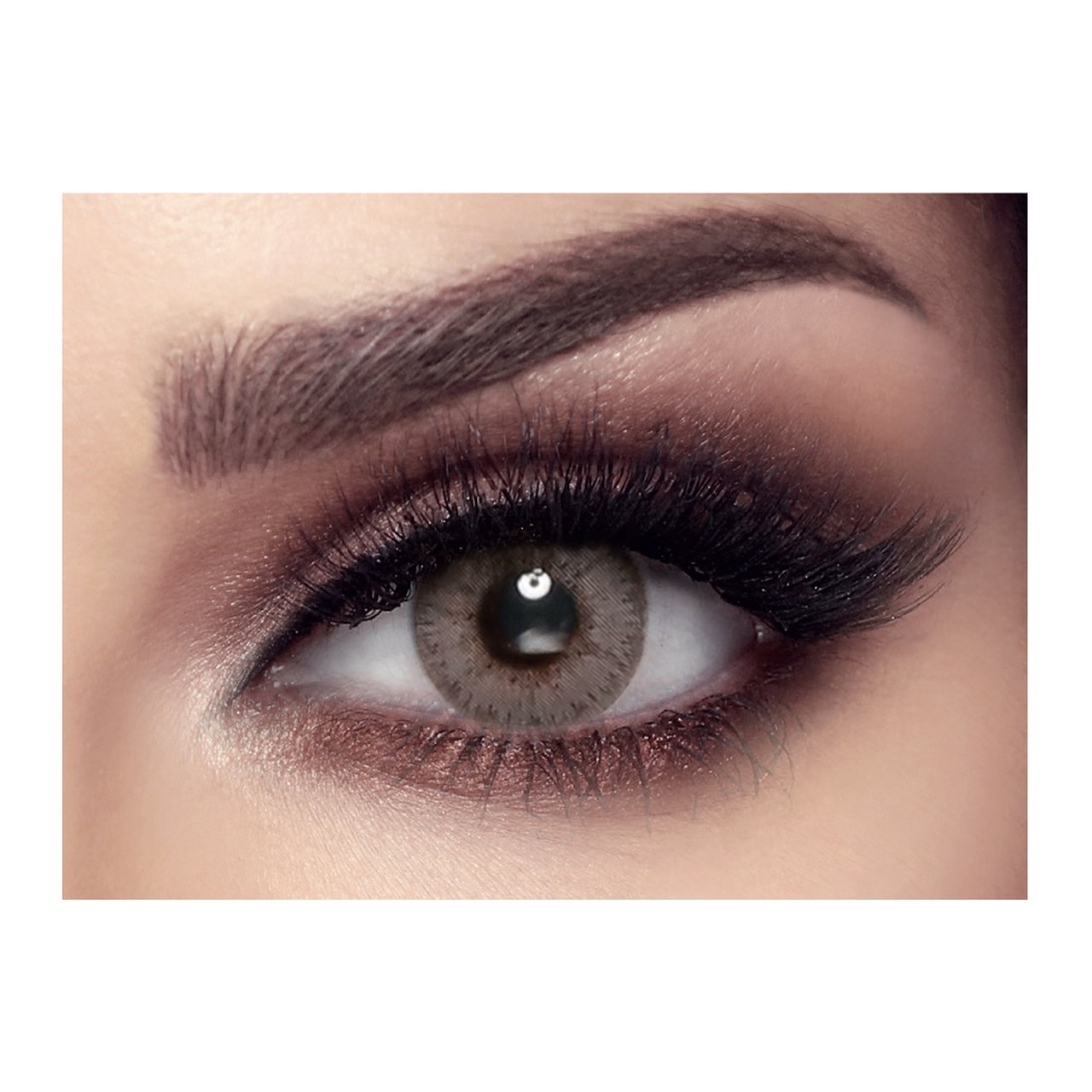 Bella - Elite - Crystal N Colored Lenses  Color_Grey, Grey Bella Lenzy