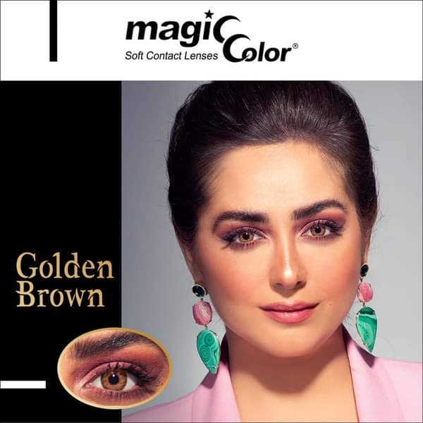 Magic Color - Golden Brown Colored Lenses  Hazel Magic Color Lenzy