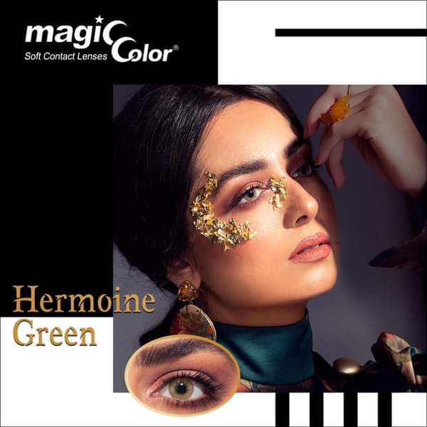 Magic Color - Hermoine Green Colored Lenses  Green Magic Color Lenzy