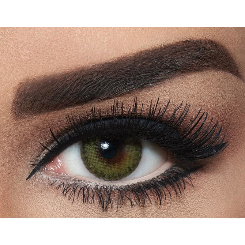 Bella - Diamond - Caribbean Green Colored Lenses  Color_Green, Green Bella Lenzy