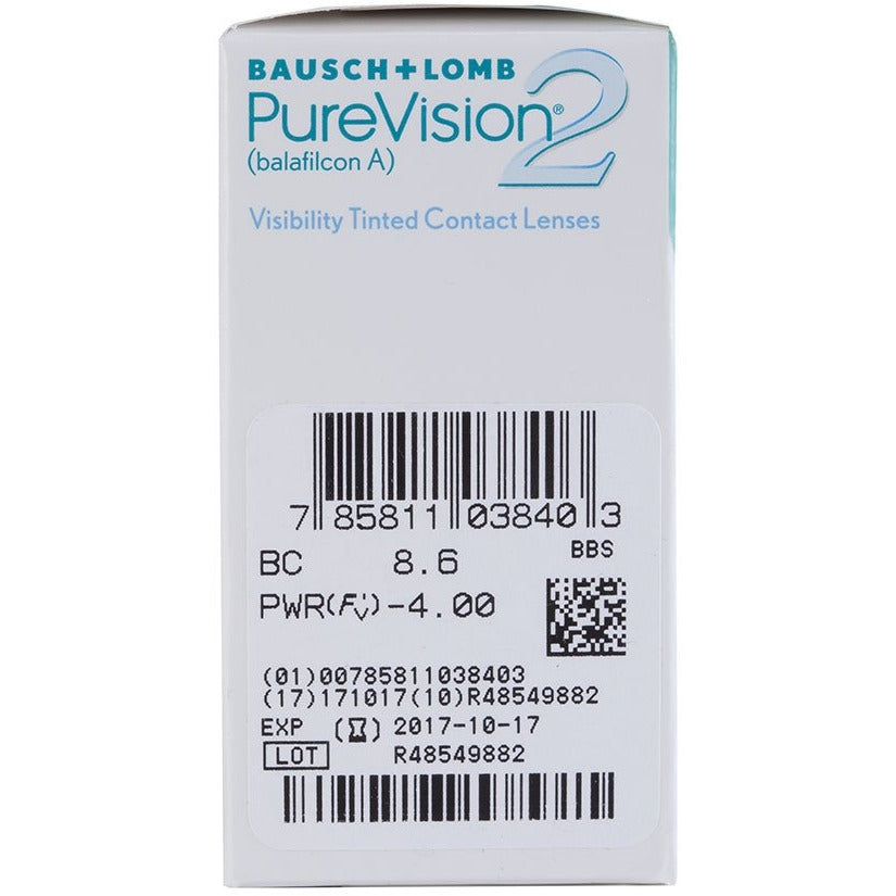 Pure Vision 2 Clear lenses  1 Month, Silicone Hydrogel, Spheric Pure Vision Lenzy